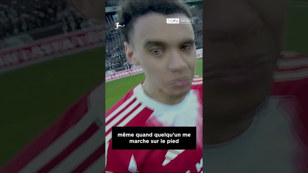 😅 Cet échange entre Jamal Musiala et l'arbitre !
