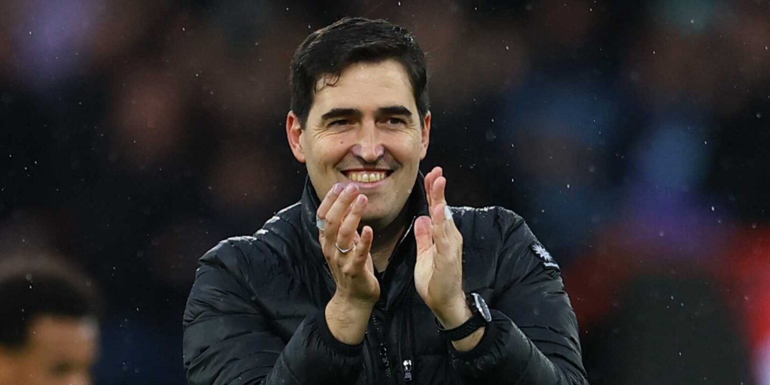 Andoni Iraola applauds Bournemouth supporters