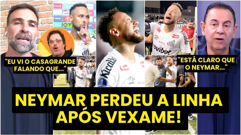"O NEYMAR CLARAMENTE NÃO TEM MAIS NENHUMA..." DISCUSSÃO com TORCEDOR após VEXAME DO SANTOS!