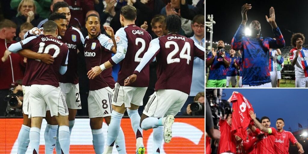 Aston Villa, Nottingham Forest and Crystal Palace all through to European semi-finals