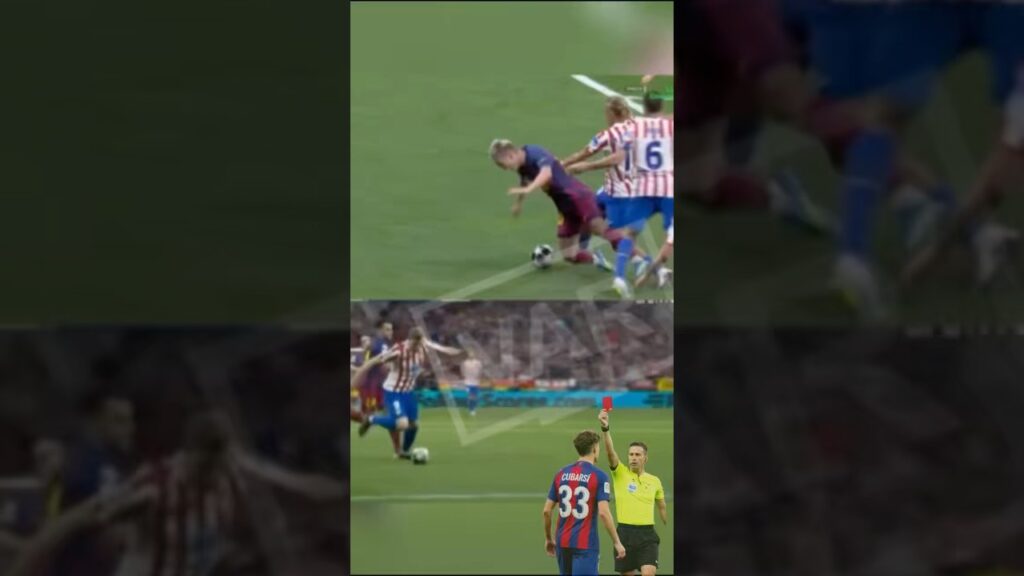 BARCA ROBBĚÐ IN THE CHAMPIONş LEAGUě?! 😡 SAME FOUL, DIFFERENT DECISION!
