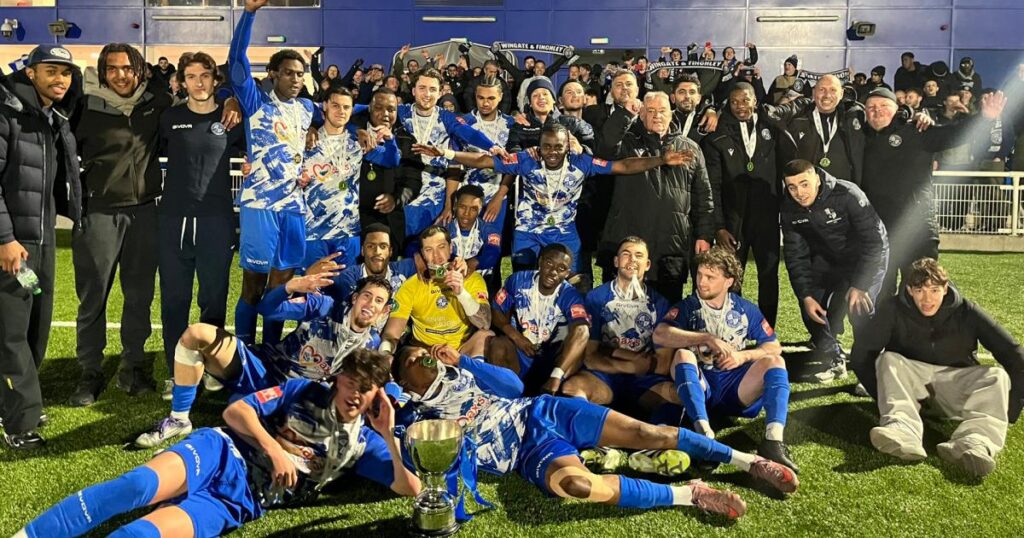 Ipswich Town - Afi Adebayo wins cup with Wingate & Finchley