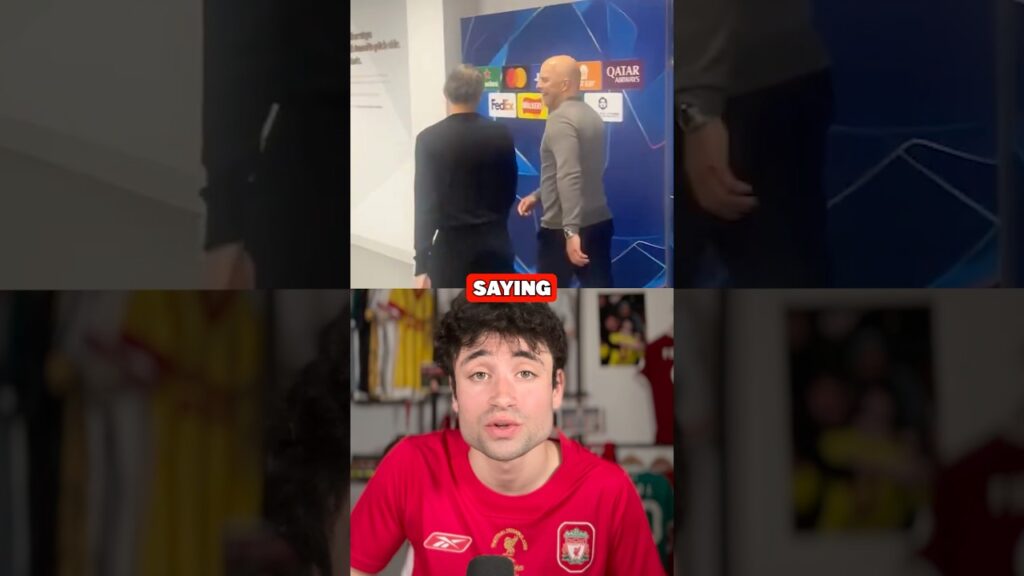 Arne Slot and Luis Enrique After the Game… 😓