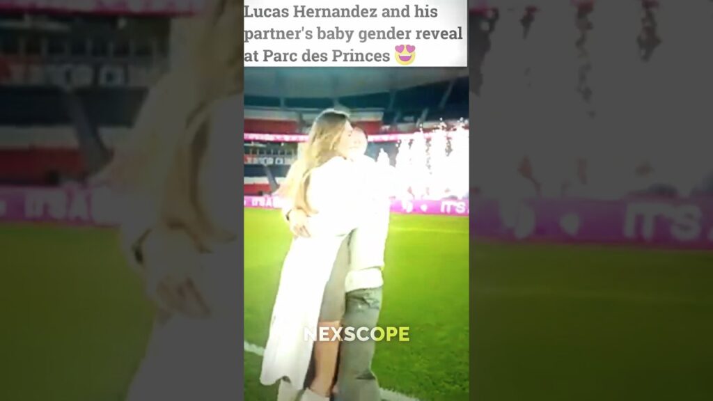Lucas Hernandez and his partner baby reveal ❤️#psg #futbol #football #family #love