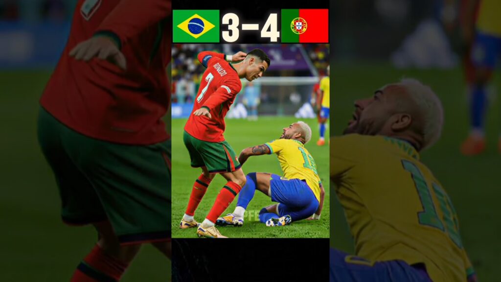 Cristiano Ronaldo vs Brazil 😱 | When Neymar Was Shocked 🔥