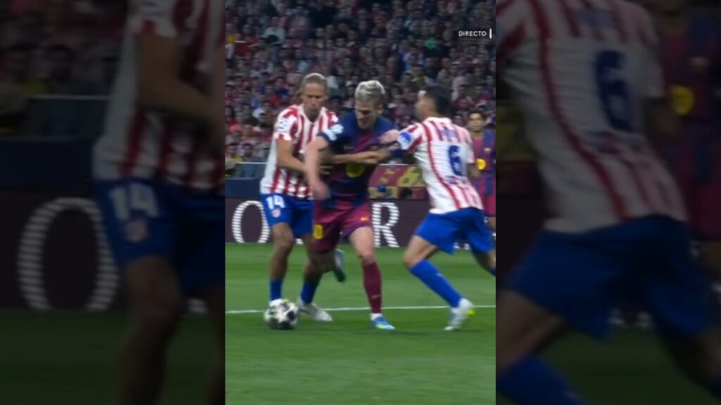 Barcelona Denied a Clear Penalty vs Atletico Madrid 😳 | Dani Olmo | UCL 2025-26