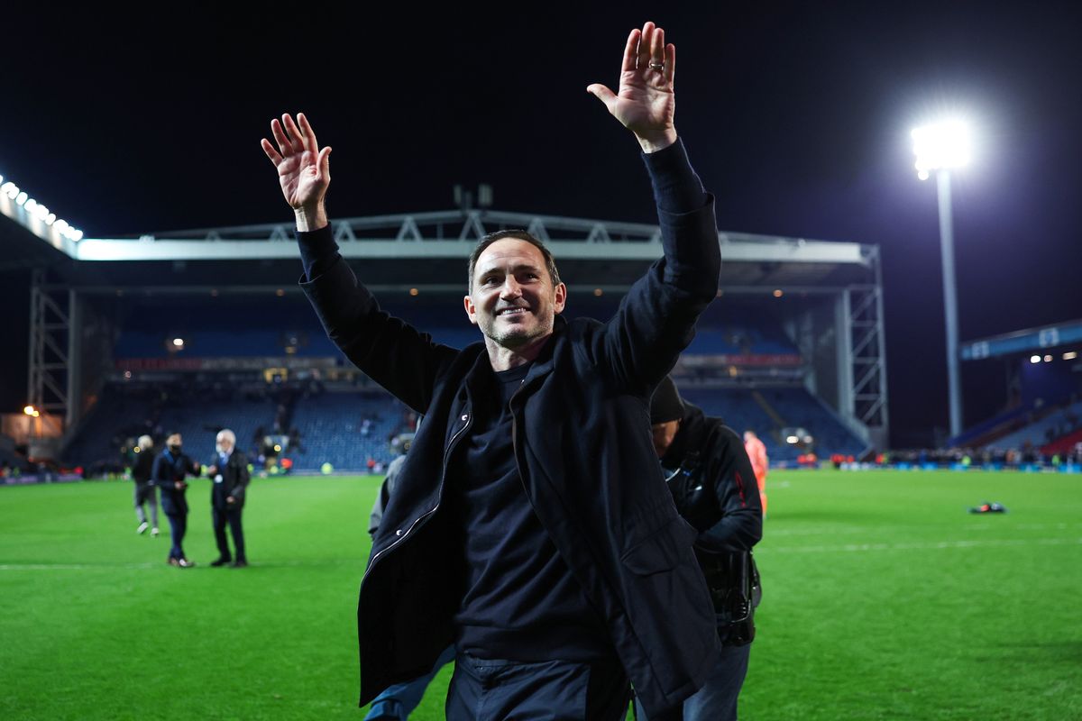 Frank Lampard celebrates after Coventry City's promotion