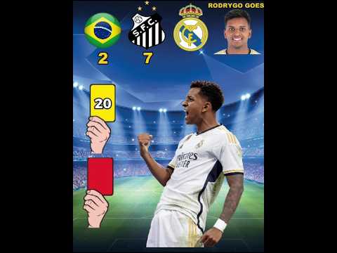 How many cards does Rodrygo Goes have?? 🟨🟥#rodrygo #realmadrid #cards