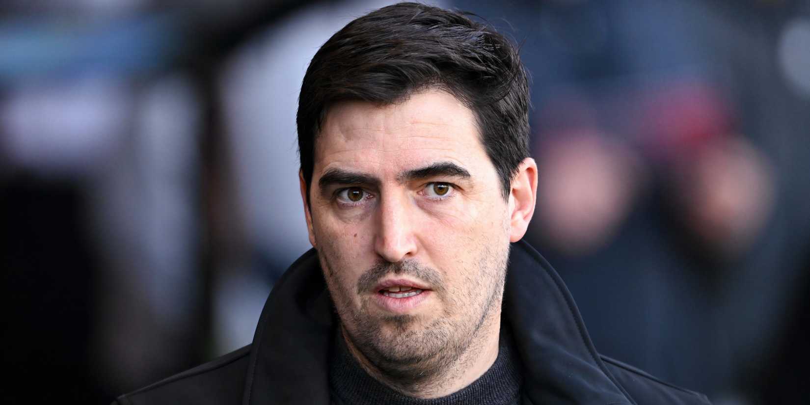 Bournemouth boss Andoni Iraola watching on from the touchline