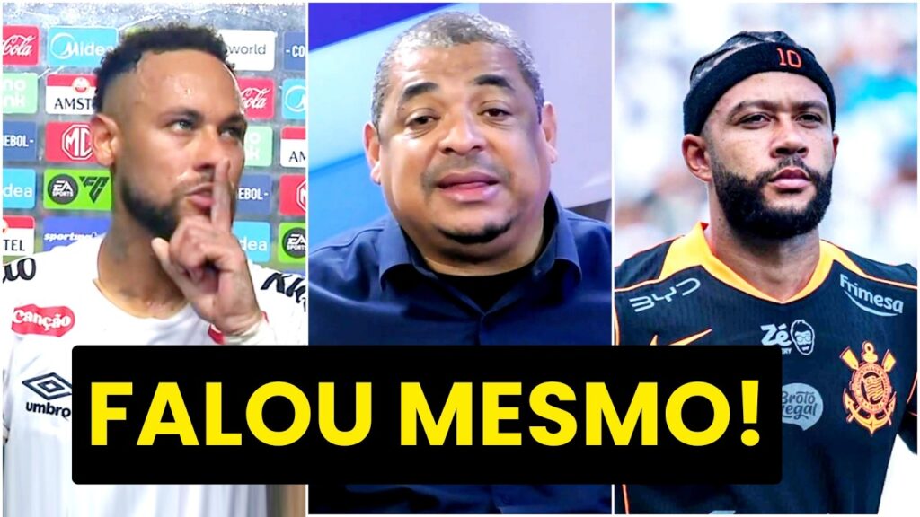 "VOCÊS NÃO PERCEBEM ISSO??? Velho, o NEYMAR e o MEMPHIS DEPAY pra mim..." VAMPETA É DIRETO!