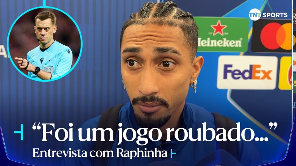RAPHINHA DESTRÓI ARBITRAGEM E APONTA 'ROUBO' NA CHAMPIONS I ENTREVISTA