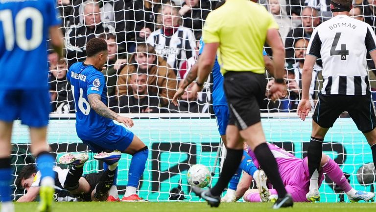 Marcus Tavernier bundles home Rayan's cross to give Bournemouth the lead at Newcastle