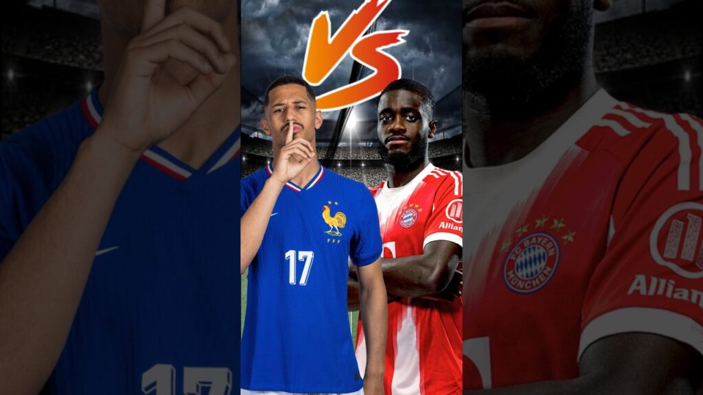 Saliba vs Upamecano: Calm Wall 🧱 vs Power Beast#saliba#upamecano#arsenal#bayern#football#shorts