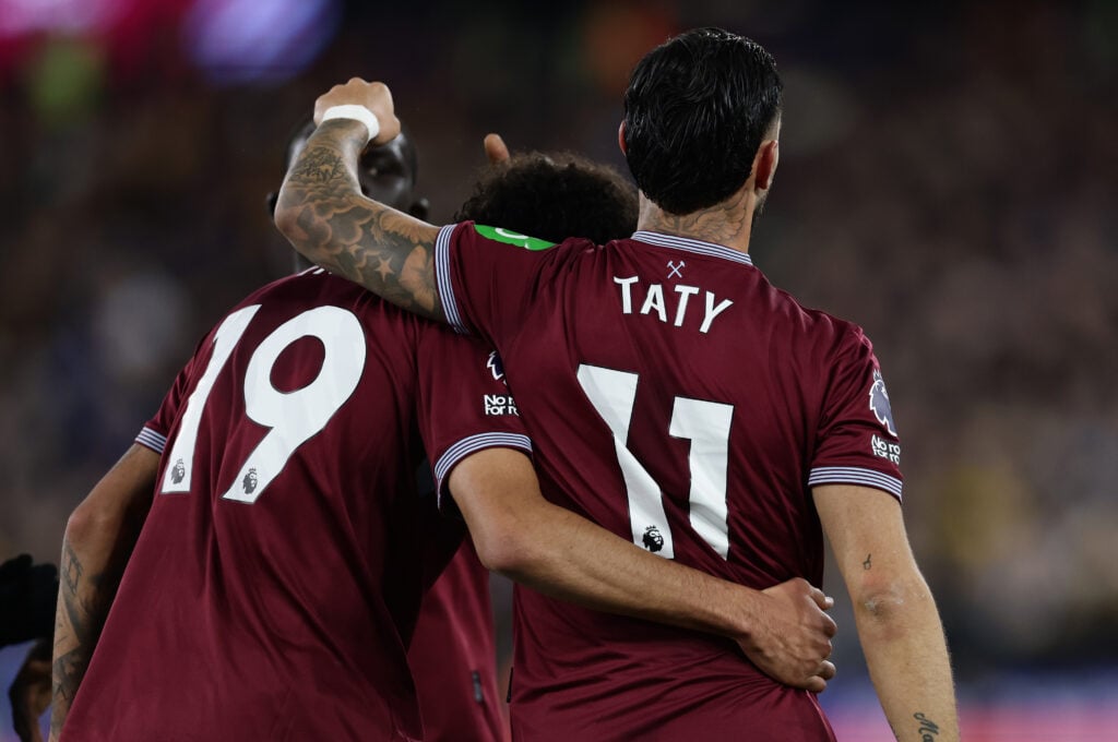 Taty Castellanos and Pablo during West Ham United v Wolverhampton Wanderers - Premier League