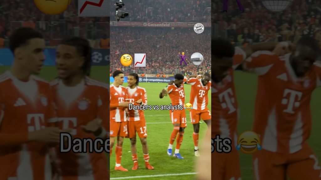 Upa & Phonzy vibing… Olise & Jamal analyzing the game against Real Madrid 🧐🕺