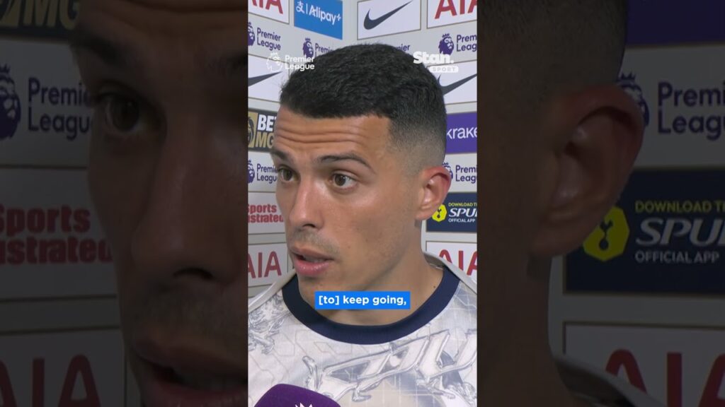 Pedro Porro says that Spurs don’t have time to be disappointed 🙅‍♂️ #PremierLeague #Tottenham