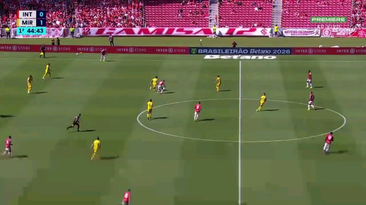 Internacional 0 x [2] Mirassol - ⚽ André Luís - 45' - 🏆Campeonato Brasileiro