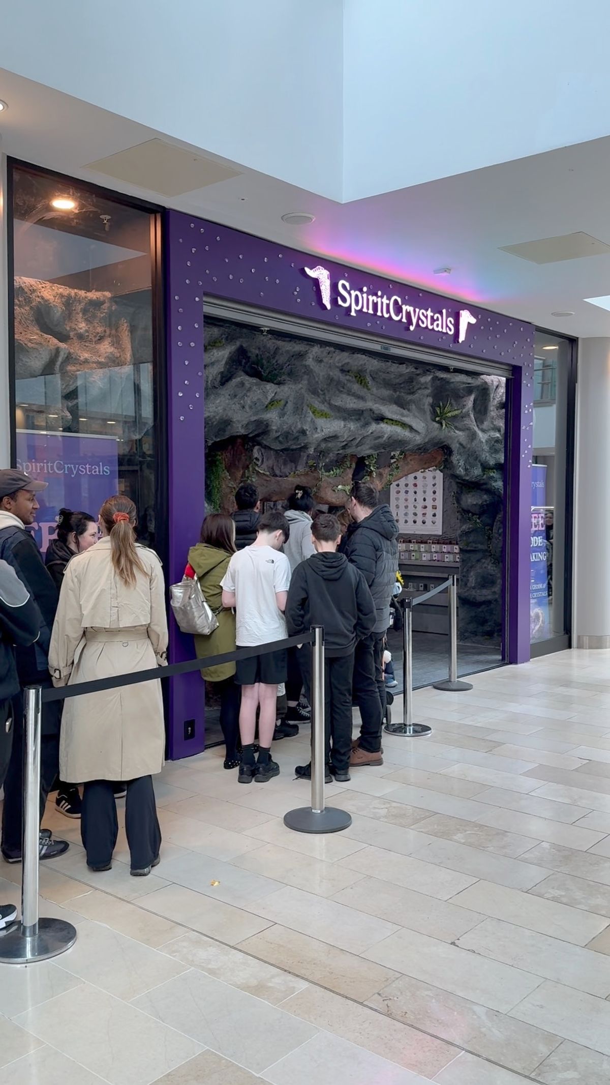 Spirit Crystals has transformed the former Game unit at Highcross Leicester into a cave-like experience filled with 5,000 ethically-sourced crystals