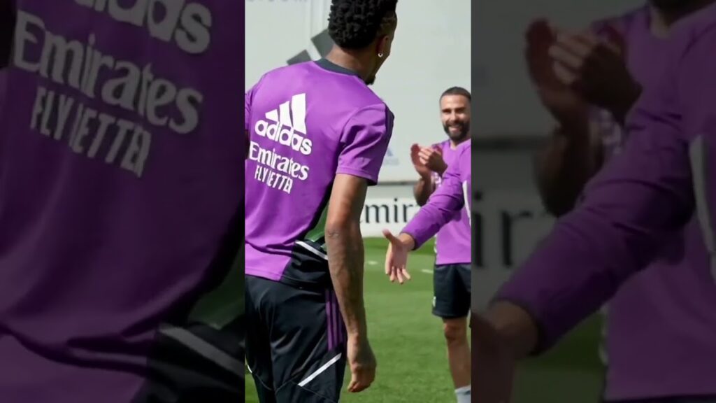 Éder Militão à l'entraînement du réal Madrid #shorts  #realmadridshorts  #realmadrid  @realmadrid