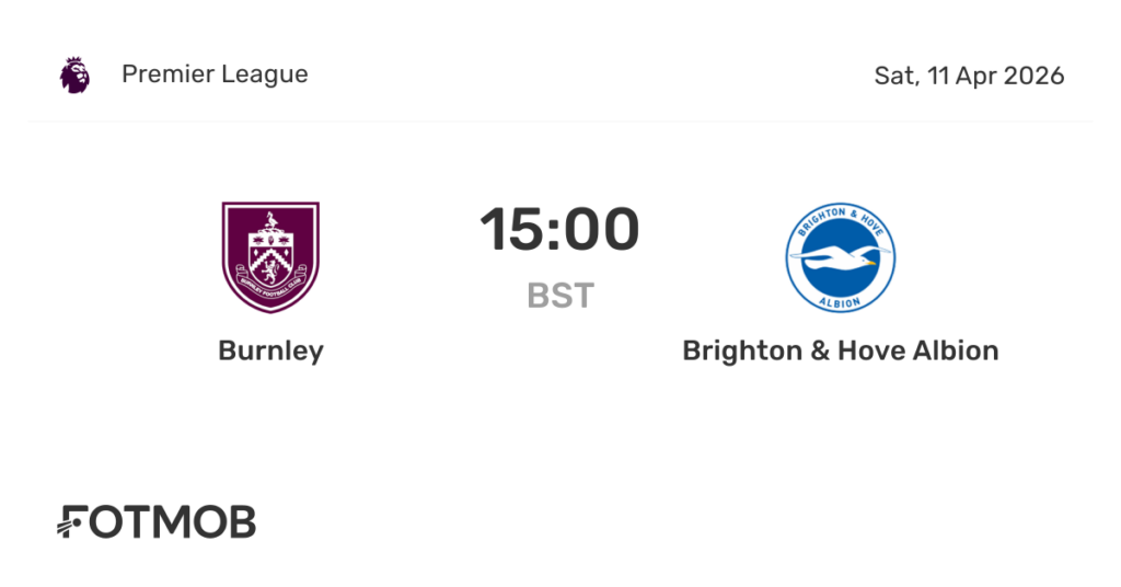 Burnley vs Brighton - live score, predicted lineups and H2H stats