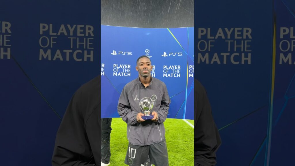 MVP : Ousmane Dembélé! 👏🏆#UCL #ChampionsLeague #PSG