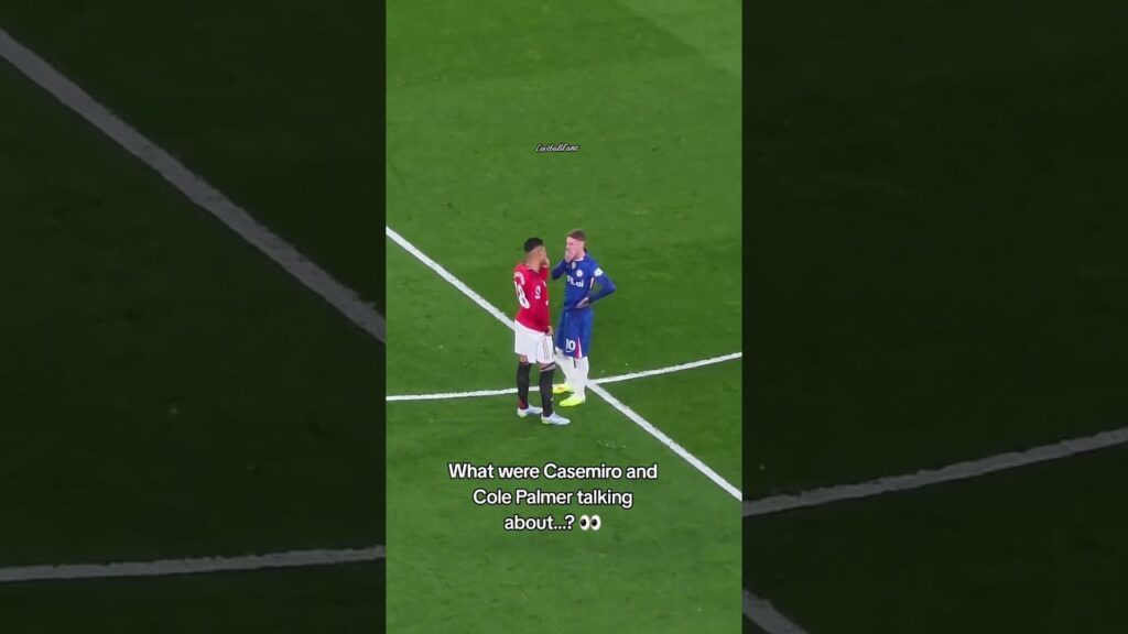 What were Casemiro and Cole Palmer talking about…? 👀 #football