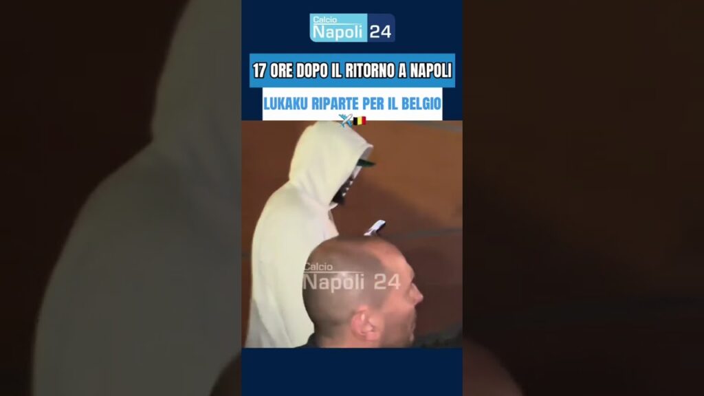 LUKAKU ha appena lasciato di nuovo NAPOLI: in volo privato verso il Belgio ✈️🇧🇪