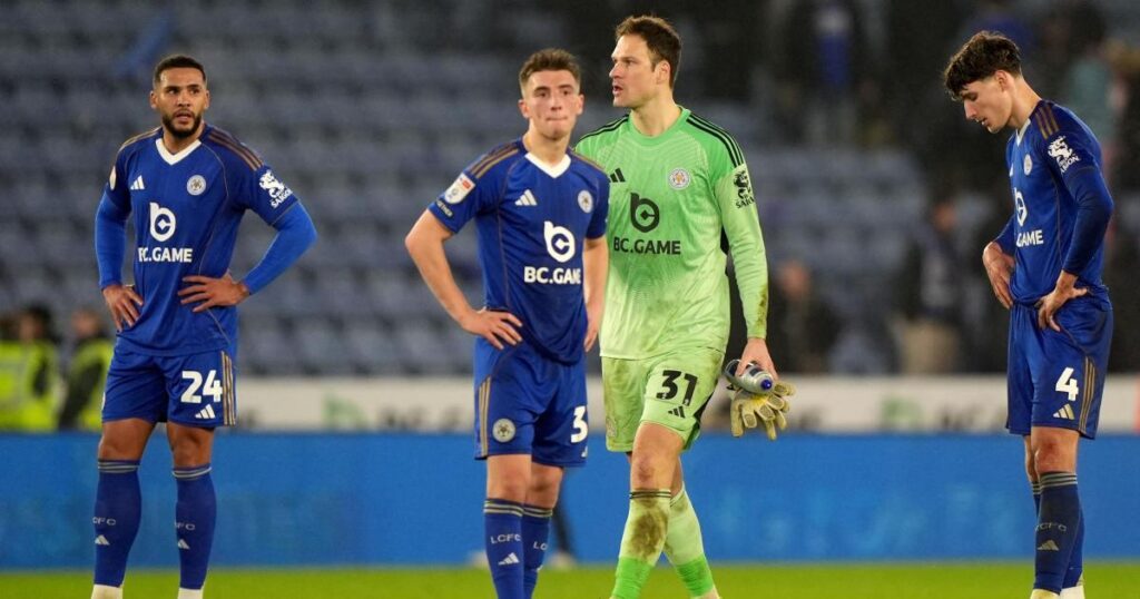 Leicester’s decline from Premier League champions to brink of League One