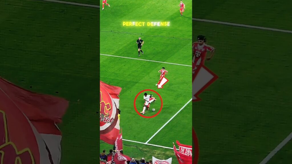 Perfect defense #Upamecano #Vinicius #RealMadrid #Bayern #football #messi #argentina #footballshorts