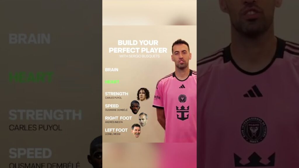Sergio Busquets crea su jugador perfecto (via: @MajorLeagueSoccer) #shorts | ESPN Deportes