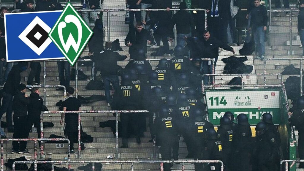 Ausschreitungen zwischen HSV-Fans und Polizei | Werder Bremen - Hamburger SV 3:1