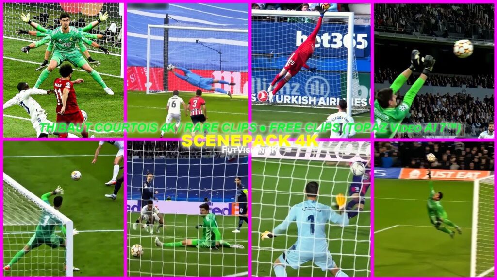 Thibaut Courtois 4K / RARE CLIPS ● FREE CLIPS ● SCENEPACK 4K ( TOPAZ Video AI 7™ )