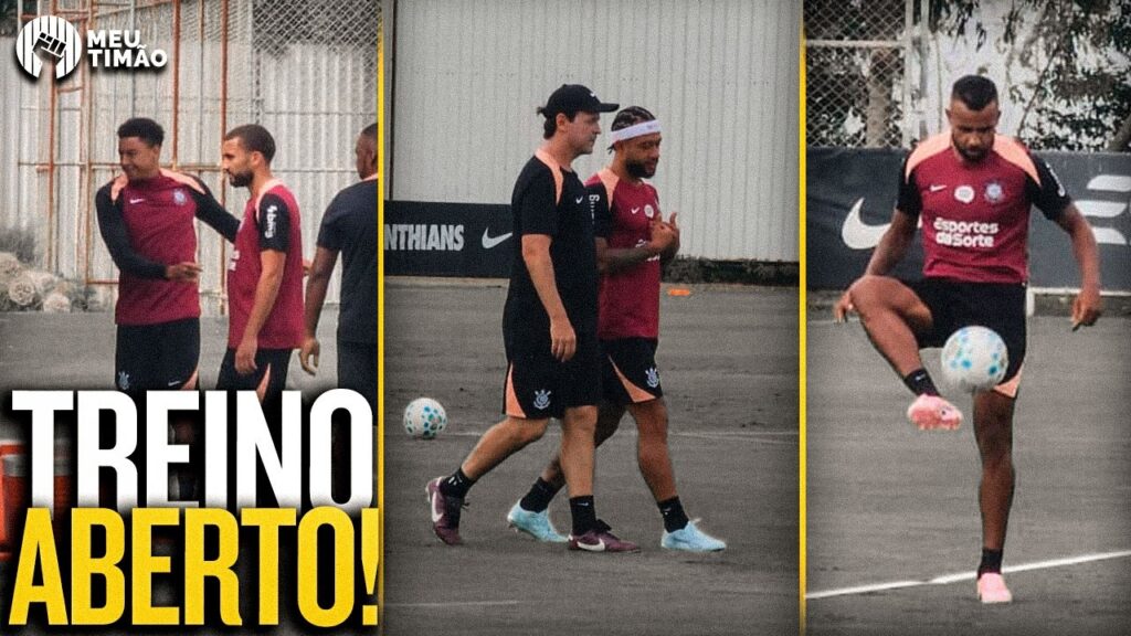 MEMPHIS DEPAY E ALEX SANTANA DE VOLTA | 1º TREINO ABERTO DE DINIZ: IMAGENS DO CORINTHIANS NO CT