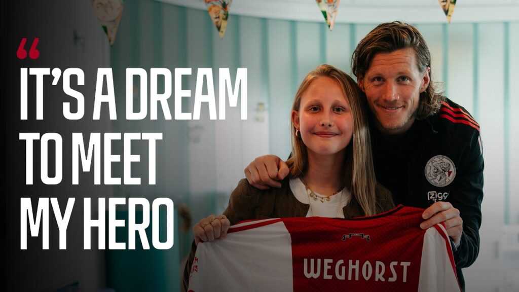 Wout Weghorst surprises his biggest fan in the children’s hospital ♥️