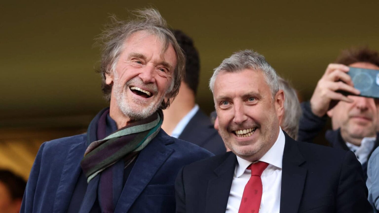 Man Utd chiefs Sir Jim Ratcliffe and Jason Wilcox