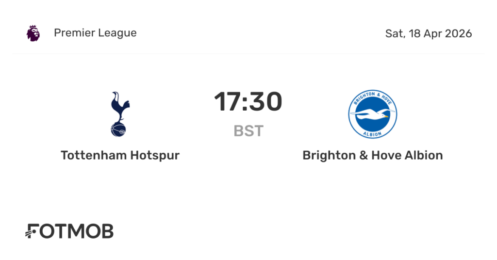 Tottenham vs Brighton - live score, predicted lineups and H2H stats