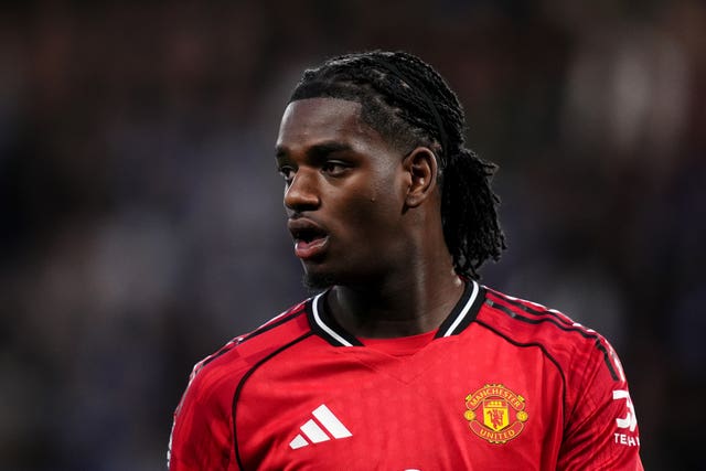 Ayden Heaven during the match at Chelsea on April 18 