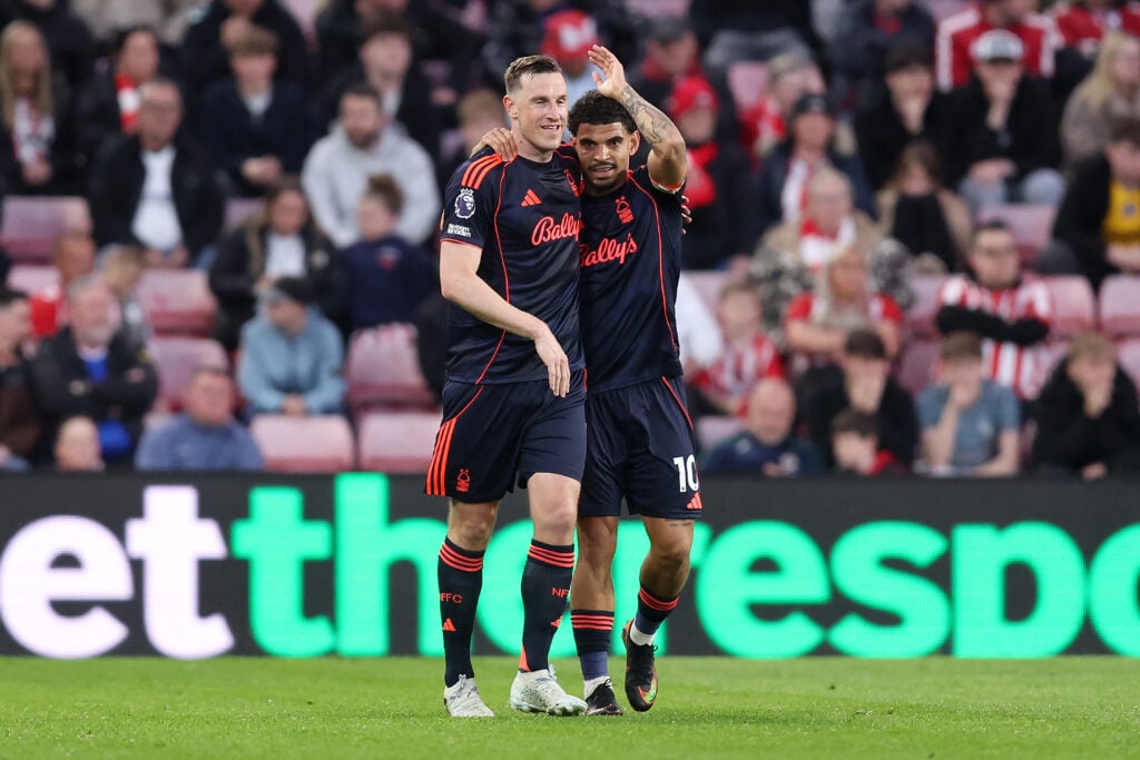 Nottingham Forest celebrate scoring vs Sunderland