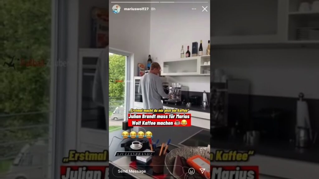 Julian Brandt macht zum ersten Mal Kaffee ️☕️😂