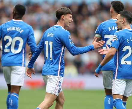Sunderland's Chris Rigg celebrates scoring their first goal with Enzo Le Fee 