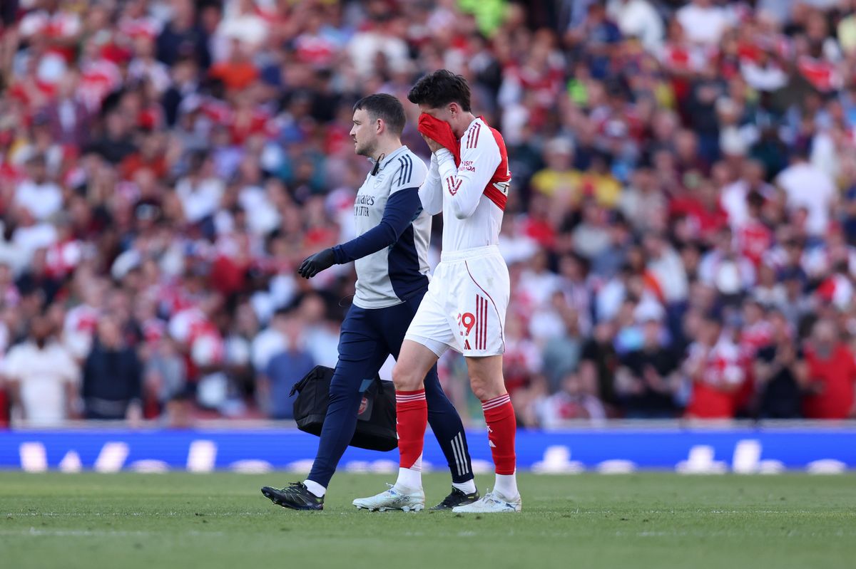 Kai Havertz suffered an injury in the first half