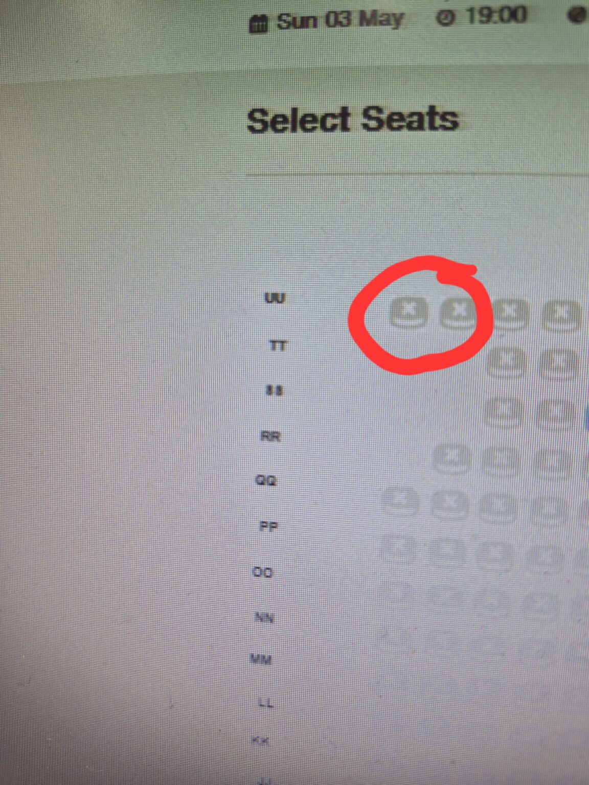 Restricted View Seats