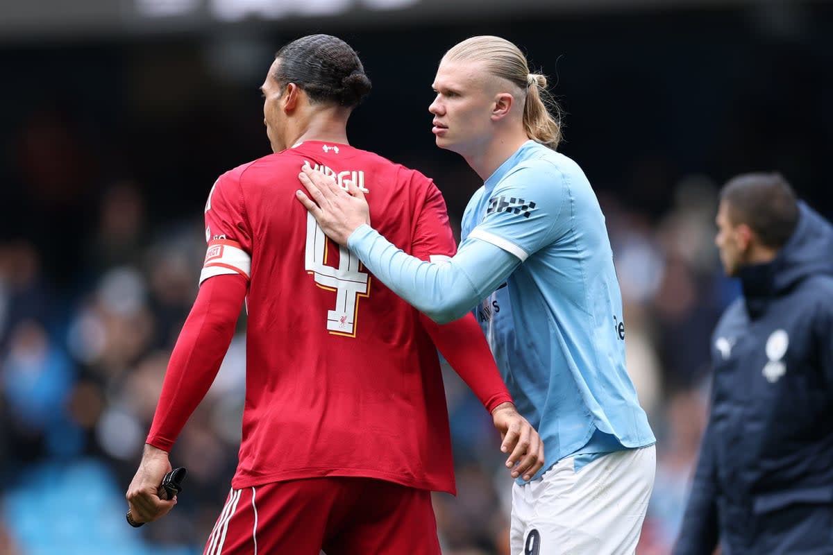 Virgil van Dijk and Liverpool could not contain hat-trick hero Erling Haaland (Getty Images)