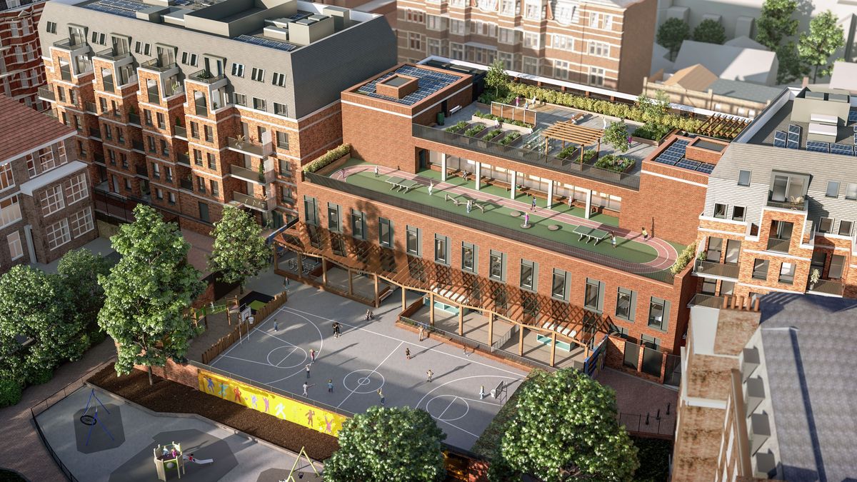 The plans for Avonmore Primary School include a range of outdoor spaces, including a playground