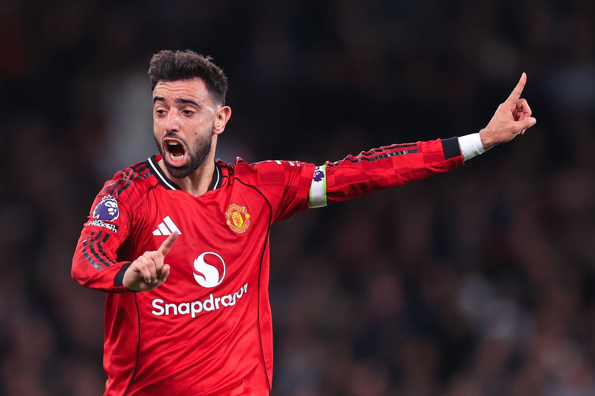 Bruno Fernandes during a Manchester United game