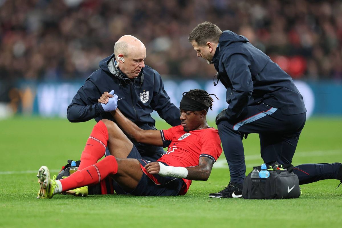 Noni Madueke receives treatment