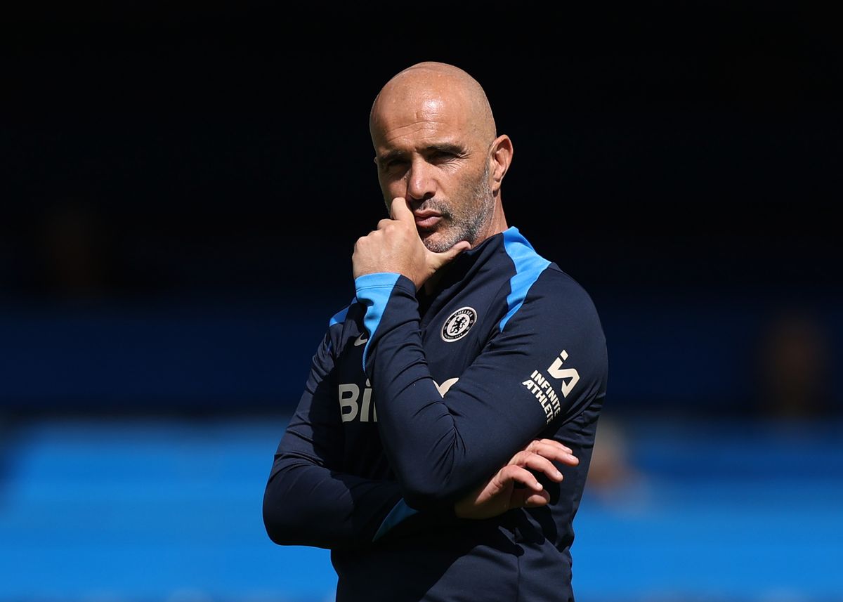 Enzo Maresca during the pre-season friendly match between Chelsea and FC Internazionale at Stamford Bridge
