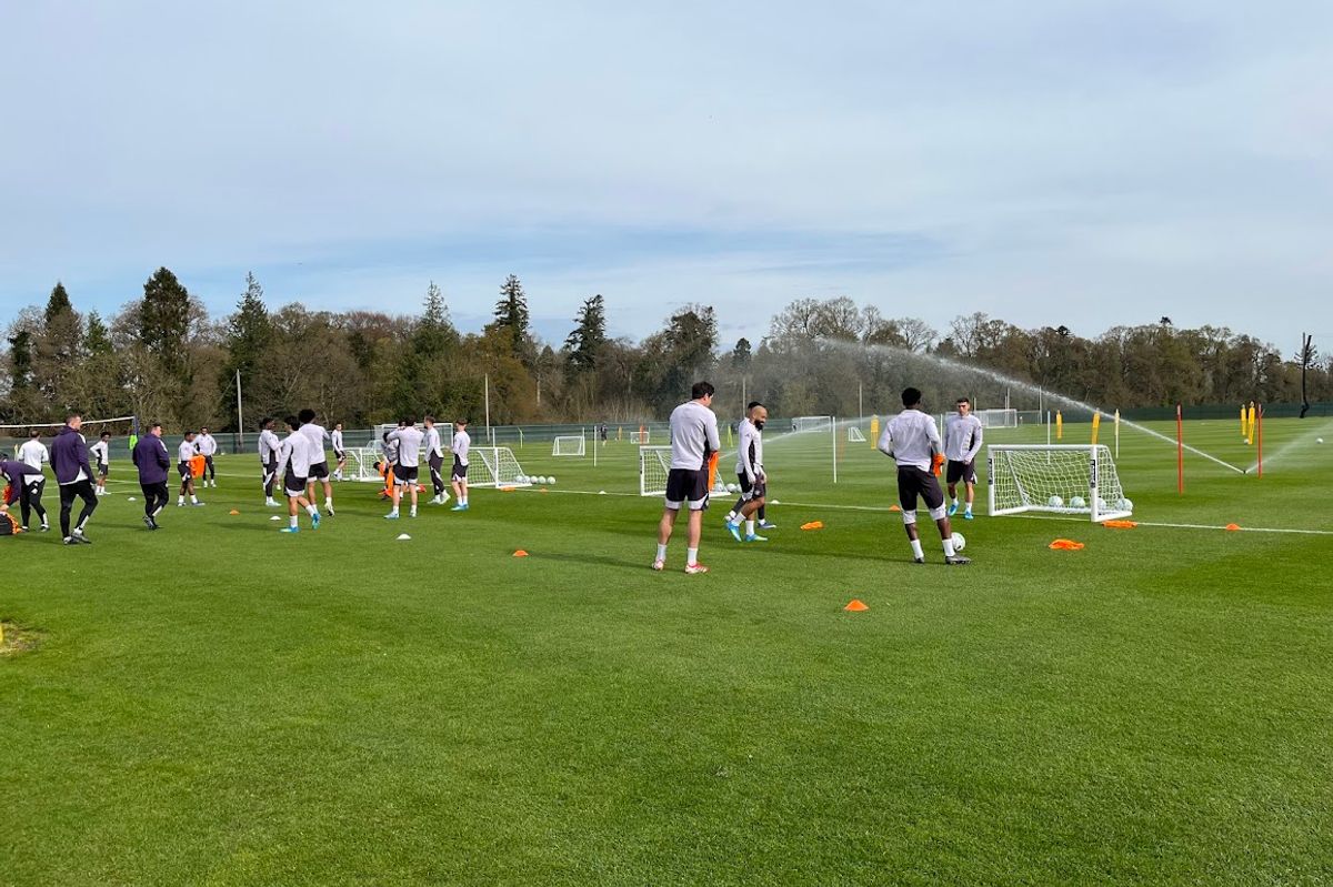 Manchester United train at Carton House