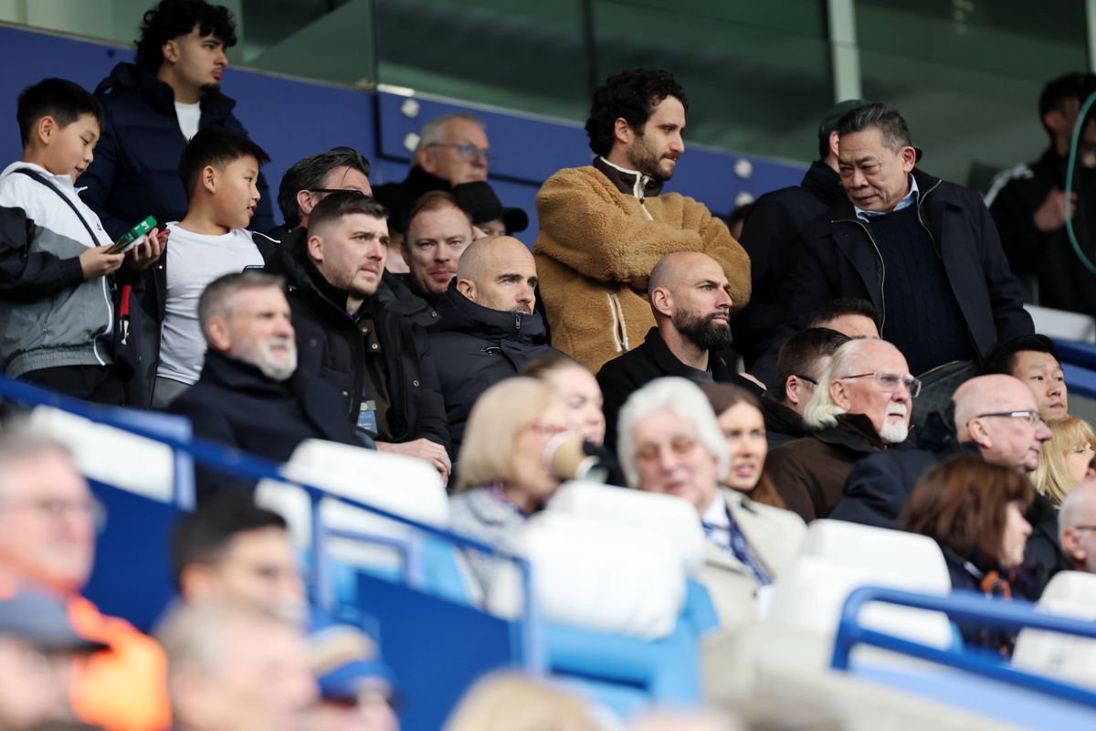 Enzo Maresca watches on from the stands
