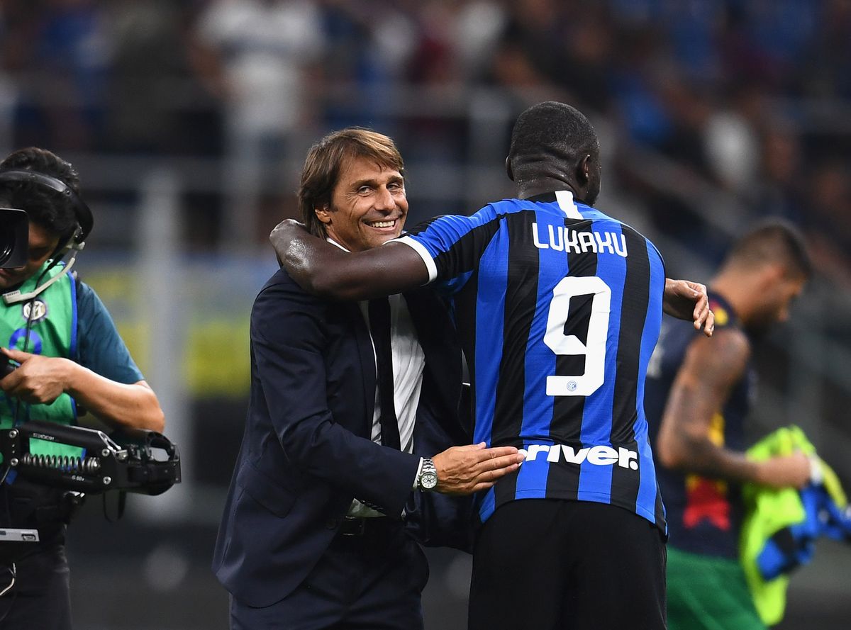 Antonio Conte and Romelu Lukaku
